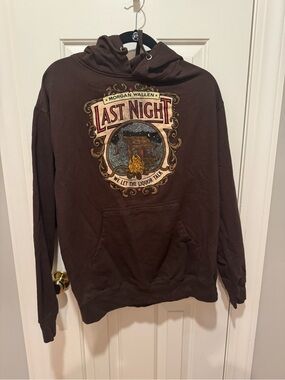 'Last Night' Brown Graphic Morgan Wallen Hoodie